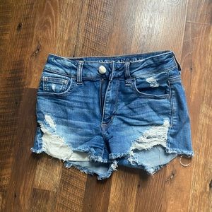 American Eagle Darker wash jean shorts